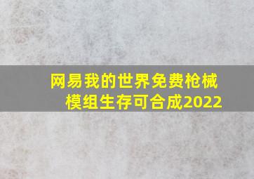 网易我的世界免费枪械模组生存可合成2022