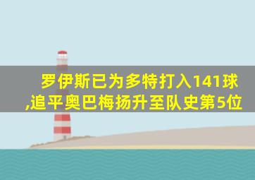 罗伊斯已为多特打入141球,追平奥巴梅扬升至队史第5位