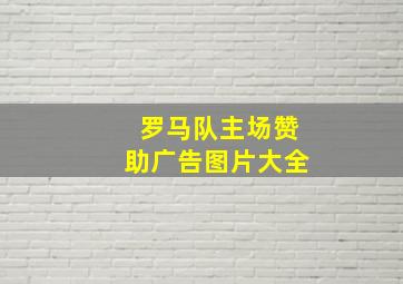 罗马队主场赞助广告图片大全