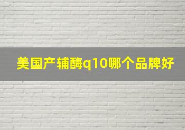 美国产辅酶q10哪个品牌好