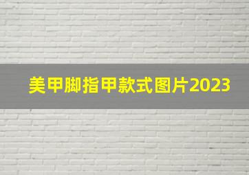 美甲脚指甲款式图片2023