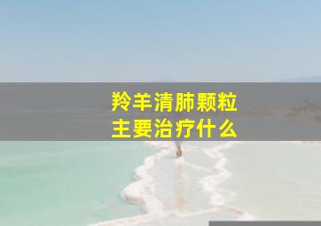 羚羊清肺颗粒主要治疗什么