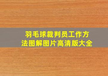 羽毛球裁判员工作方法图解图片高清版大全