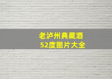 老泸州典藏酒52度图片大全