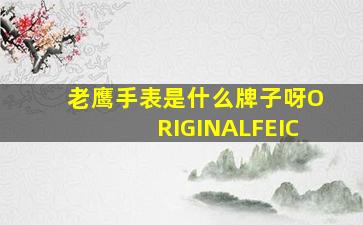 老鹰手表是什么牌子呀ORIGINALFEIC