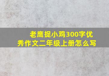 老鹰捉小鸡300字优秀作文二年级上册怎么写