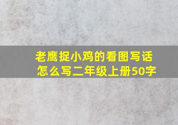 老鹰捉小鸡的看图写话怎么写二年级上册50字