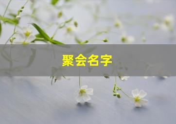 聚会名字