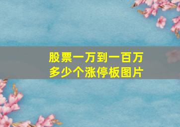 股票一万到一百万多少个涨停板图片