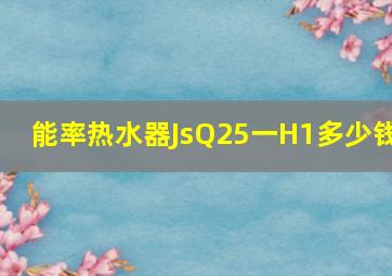 能率热水器JsQ25一H1多少钱