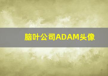 脑叶公司ADAM头像