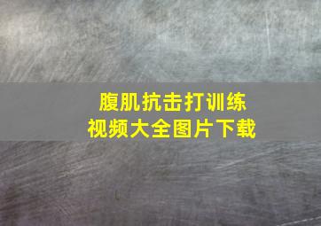 腹肌抗击打训练视频大全图片下载