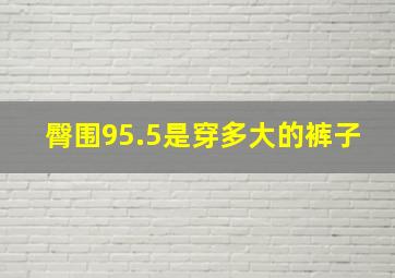 臀围95.5是穿多大的裤子