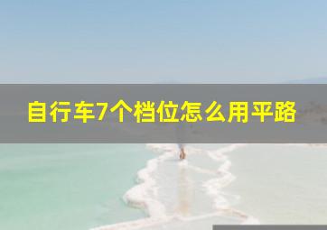 自行车7个档位怎么用平路