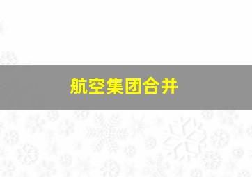 航空集团合并