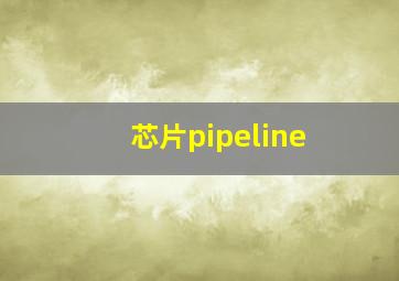 芯片pipeline