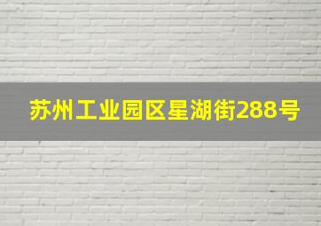 苏州工业园区星湖街288号