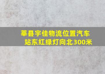 莘县宇佳物流位置汽车站东红绿灯向北300米