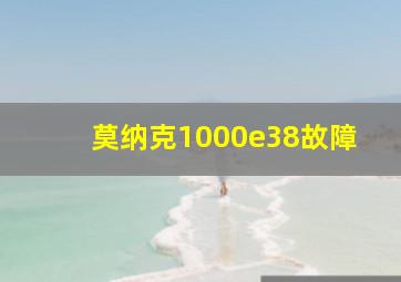 莫纳克1000e38故障