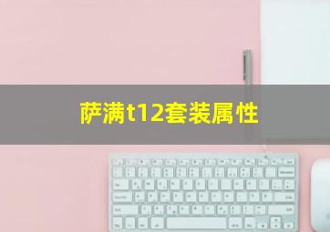 萨满t12套装属性