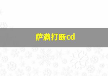 萨满打断cd