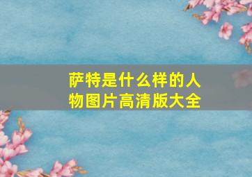 萨特是什么样的人物图片高清版大全