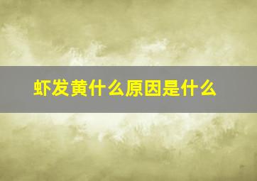 虾发黄什么原因是什么