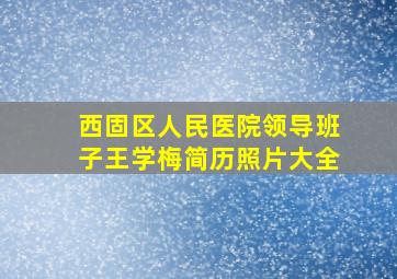 西固区人民医院领导班子王学梅简历照片大全