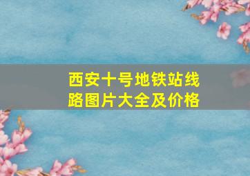 西安十号地铁站线路图片大全及价格