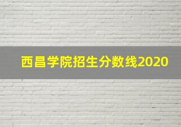 西昌学院招生分数线2020