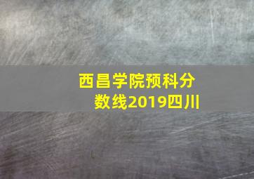 西昌学院预科分数线2019四川