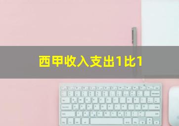 西甲收入支出1比1