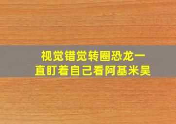 视觉错觉转圈恐龙一直盯着自己看阿基米吴