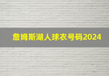 詹姆斯湖人球衣号码2024