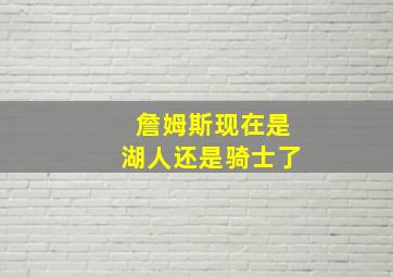 詹姆斯现在是湖人还是骑士了