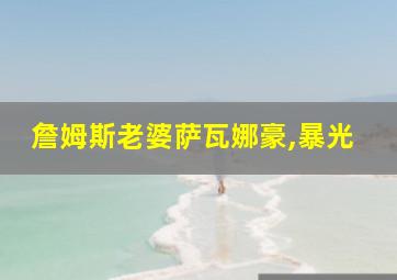 詹姆斯老婆萨瓦娜豪,暴光