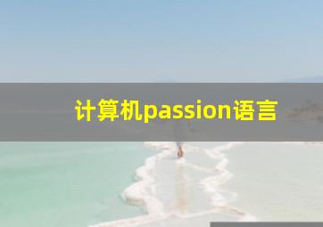 计算机passion语言