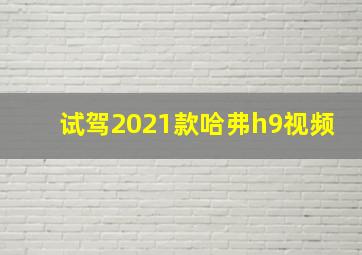 试驾2021款哈弗h9视频