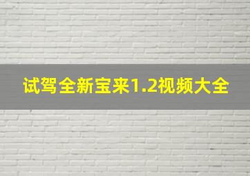 试驾全新宝来1.2视频大全