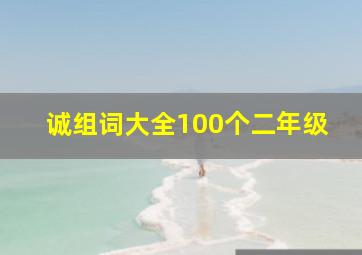 诚组词大全100个二年级