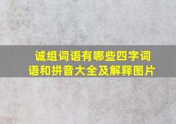 诚组词语有哪些四字词语和拼音大全及解释图片