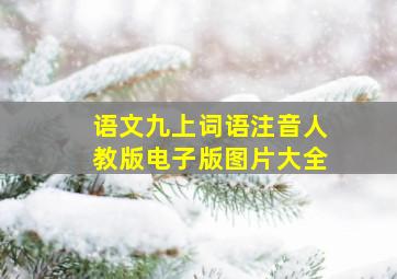 语文九上词语注音人教版电子版图片大全