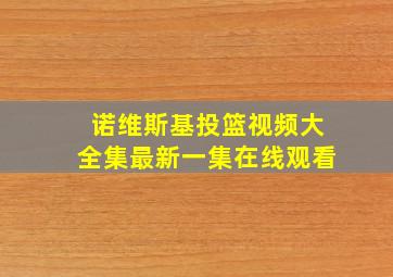 诺维斯基投篮视频大全集最新一集在线观看