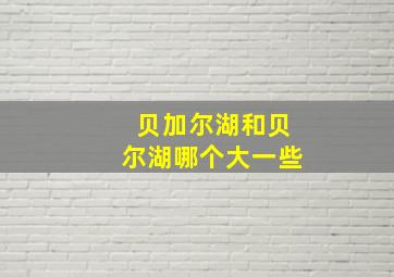 贝加尔湖和贝尔湖哪个大一些