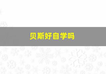 贝斯好自学吗