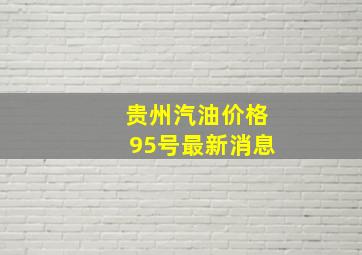 贵州汽油价格95号最新消息