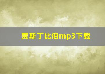 贾斯丁比伯mp3下载