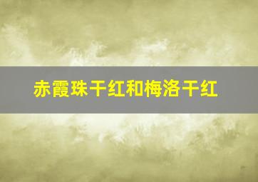 赤霞珠干红和梅洛干红