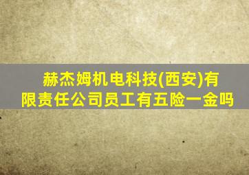 赫杰姆机电科技(西安)有限责任公司员工有五险一金吗