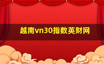 越南vn30指数英财网